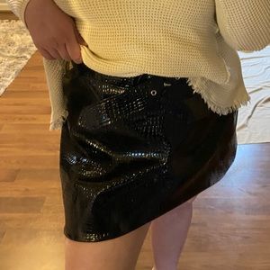 NWT Faux Snake Skin Skirt